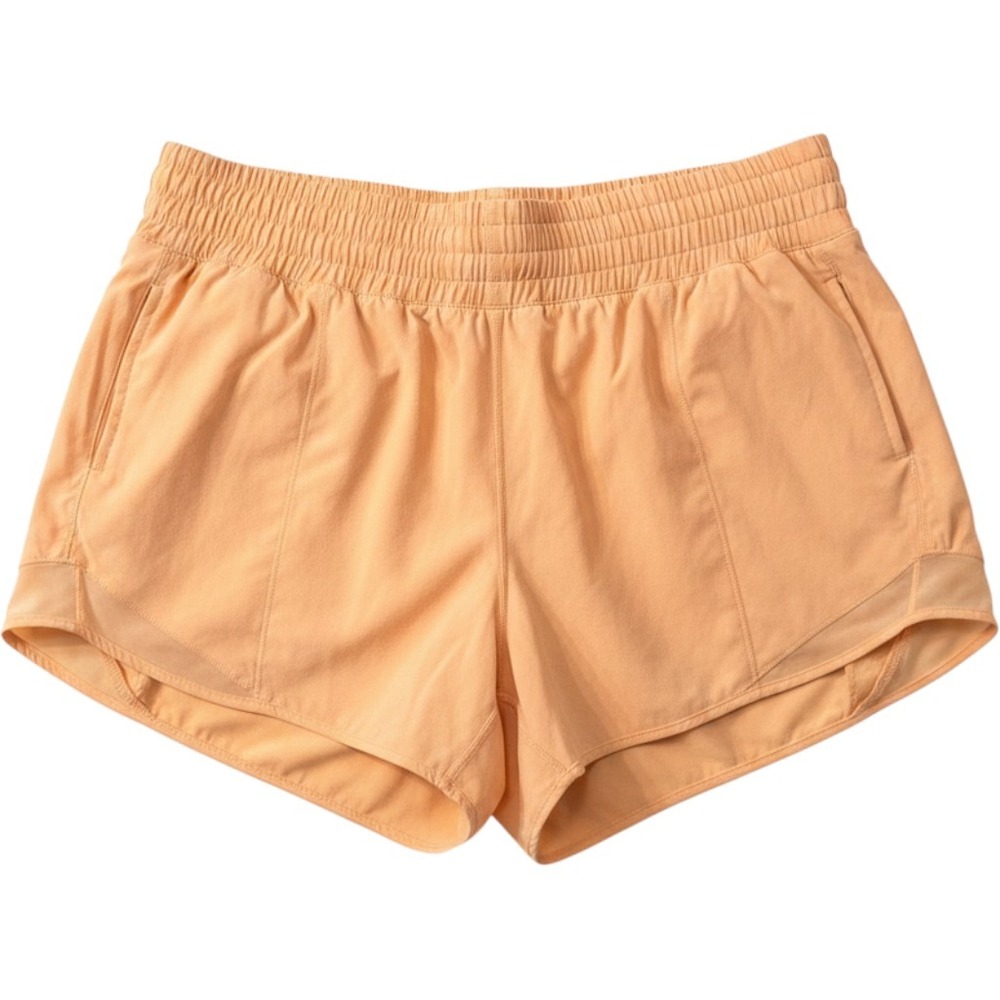 Lululemon Hotty Hot High-Rise Lined Shorts Peach Apricot 4 Inch Size 10 LW7DJKS